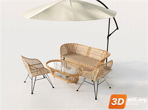 Outdoor Sofa Skp Files